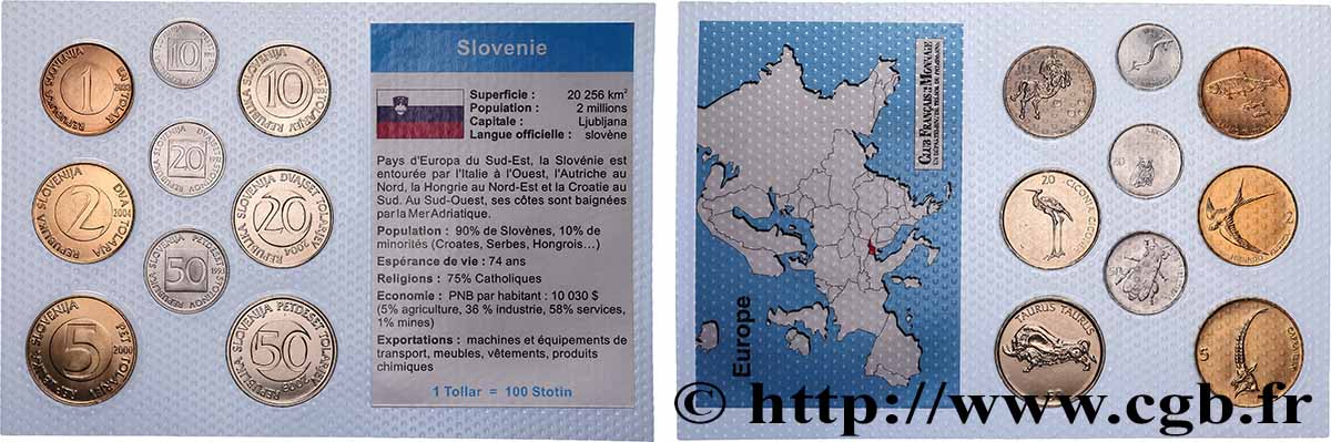 SLOWENIEN Lot 9 monnaies 1992-2004  fST 