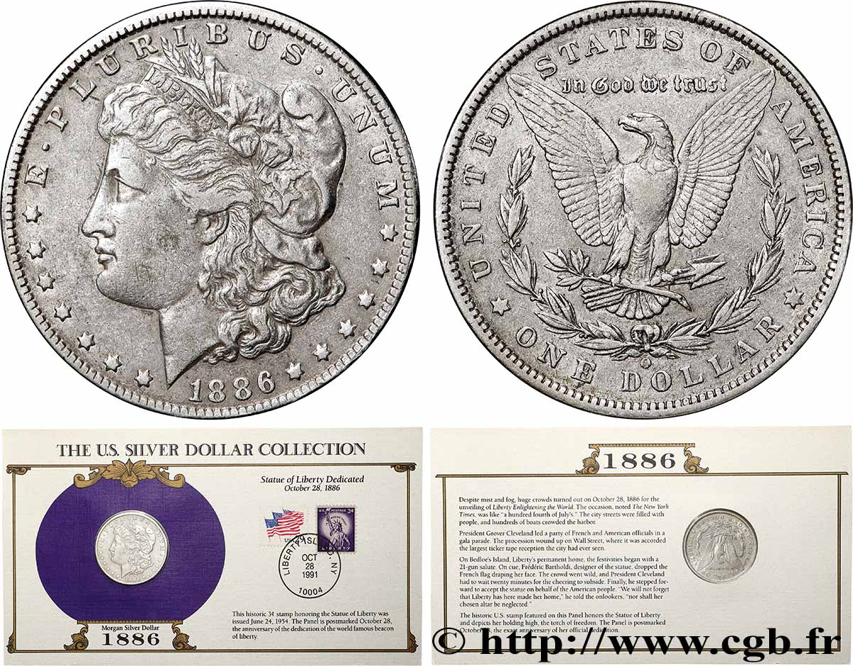 ÉTATS-UNIS D&nbsp;AMÉRIQUE 1 Dollar Morgan 1886 Nouvelle-Orléans TTB 