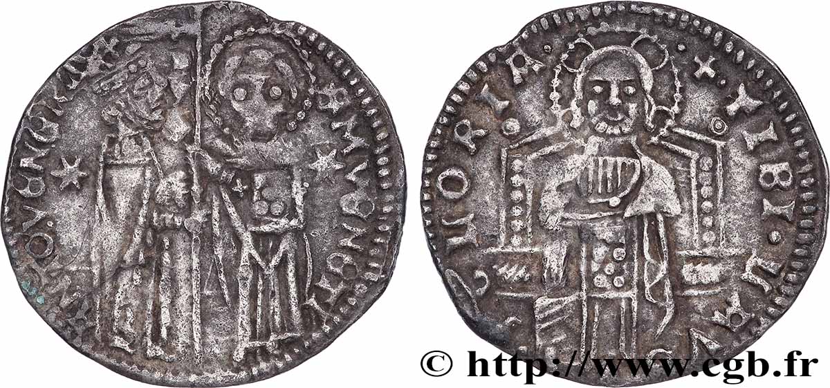 ITALIE - VENISE - ANTOINE VENIER (62e doge) Grosso ou Matapan, 2e type n.d. Venise TTB 