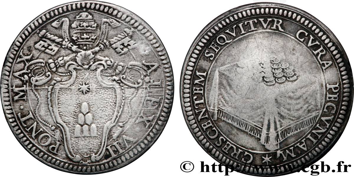 ITALIEN - KIRCHENSTAAT - ALEXANDER VII.(Fabio Chigi) Giulio  n.d Rome SS 