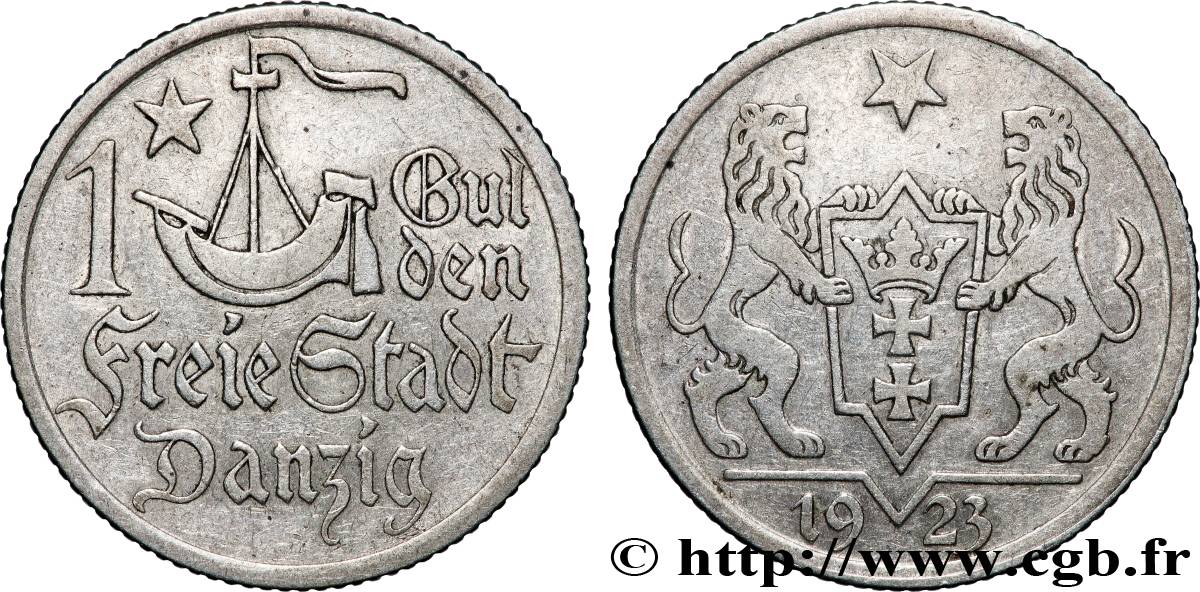DANZIG (Free City of) 1 Gulden 1923 Berlin AU 