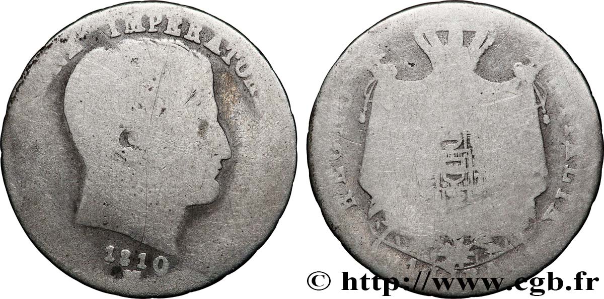 ITALIEN - Königreich Italien - NAPOLÉON I. 1 Lira 1814 Milan SGE 