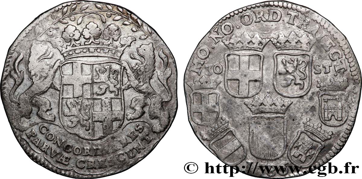 PAYS-BAS - PROVINCES-UNIES - UTRECHT Daldre de 30 Stuivers 1686 Utrecht TTB 