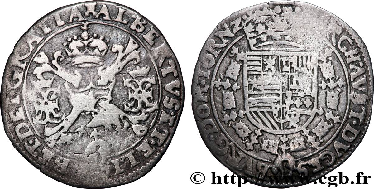 PAYS-BAS ESPAGNOLS - TOURNAI - ALBERT ET ISABELLE 1/4 Patagon  n.d. Tournai MB 