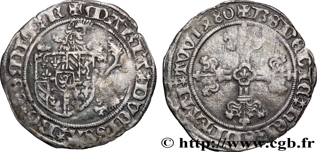 BRABANT - DUCHÉ DE BRABANT - MARIE DE BOURGOGNE Briquet 1480 Anvers TB+ 
