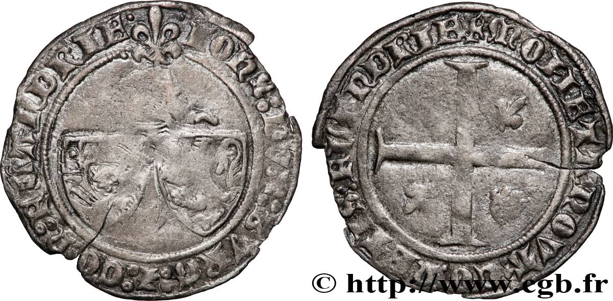 FLANDRE - COMTÉ DE FLANDRE - JEAN SANS PEUR Gros &nbsp;penning Jans&nbsp; n.d. Gand TB+ 