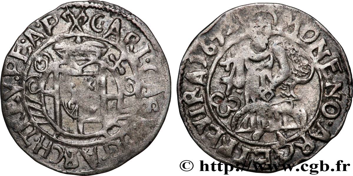 ALLEMAGNE - TRÈVES 4 Pfennig - Charles-Gaspard von der Leyen 1672  TB+ 