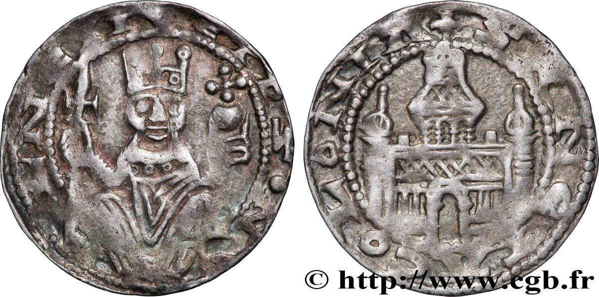 GERMANY - ARCHBISHOPRIC OF COLOGNE - PHILIPP VON HEINSBERG Denier  n.d. Cologne BB 