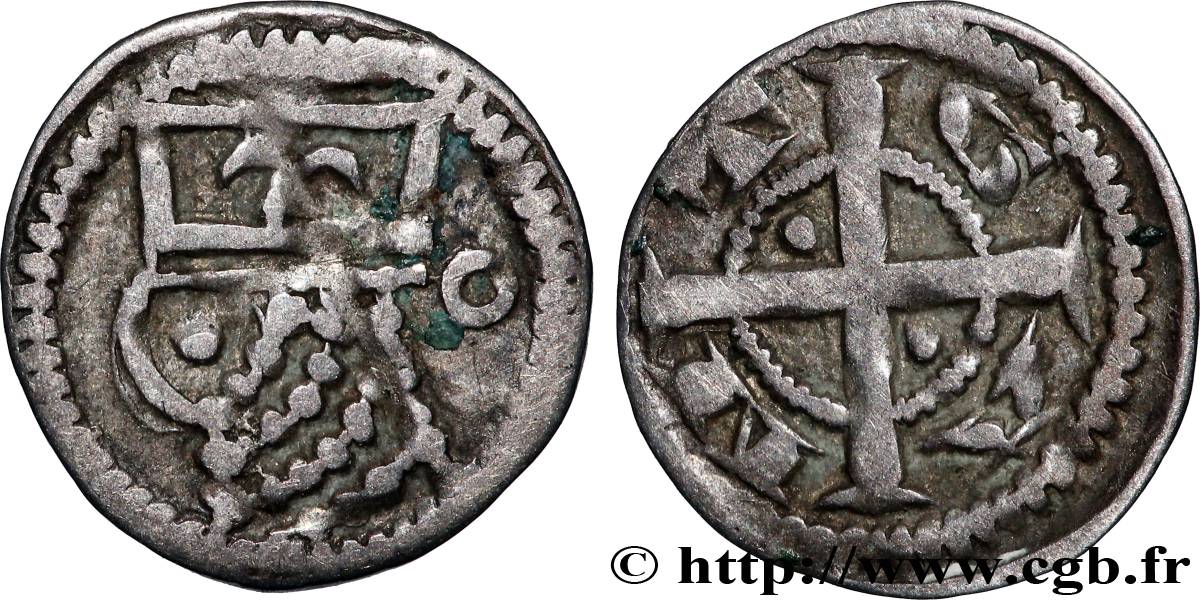 FLANDRE - ANONYME Petit denier ou maille n.d. Gand TTB 