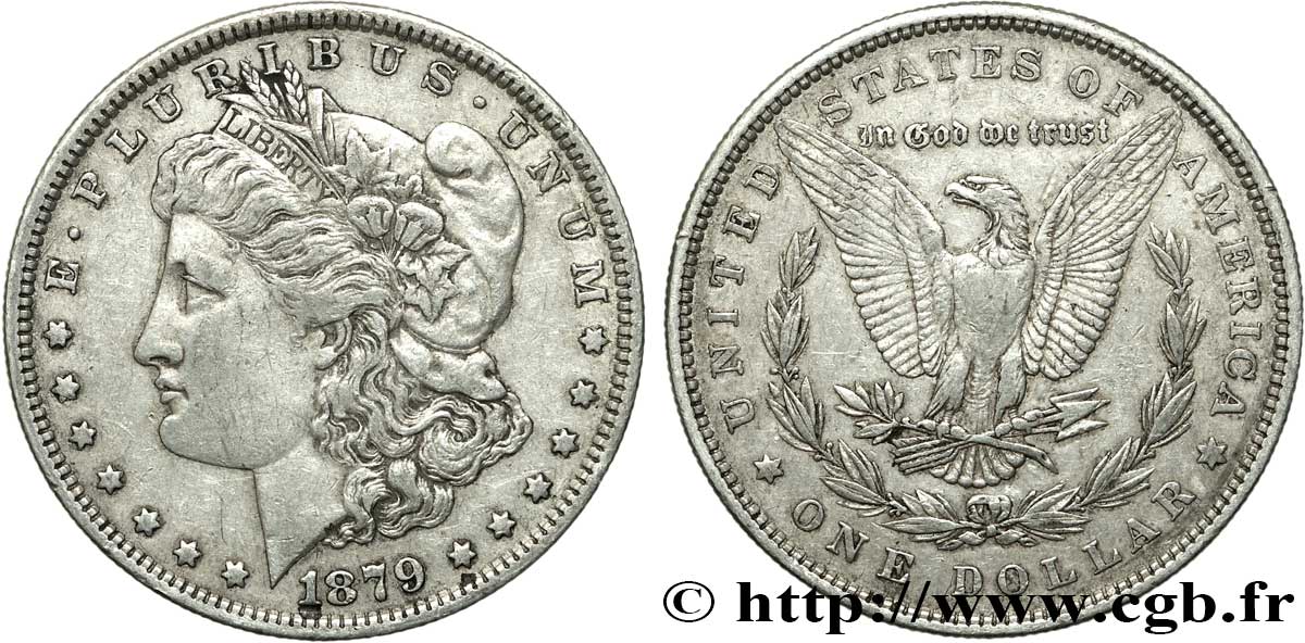STATI UNITI D AMERICA 1 Dollar type Morgan 1879 Philadelphie q.SPL 