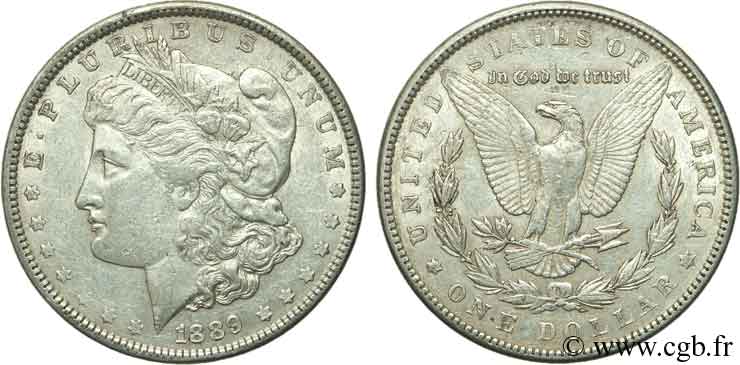 ESTADOS UNIDOS DE AMÉRICA 1 Dollar Morgan 1889 Philadelphie MBC 