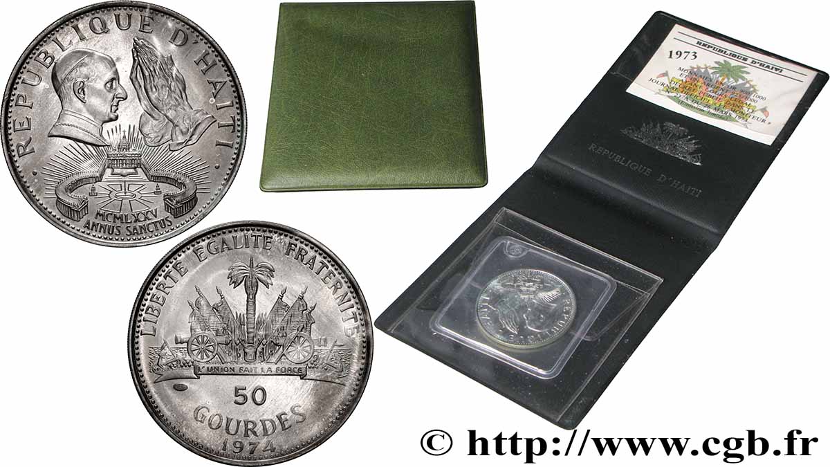 HAITI 50 Gourdes Annus Sanctus 1974  MS 