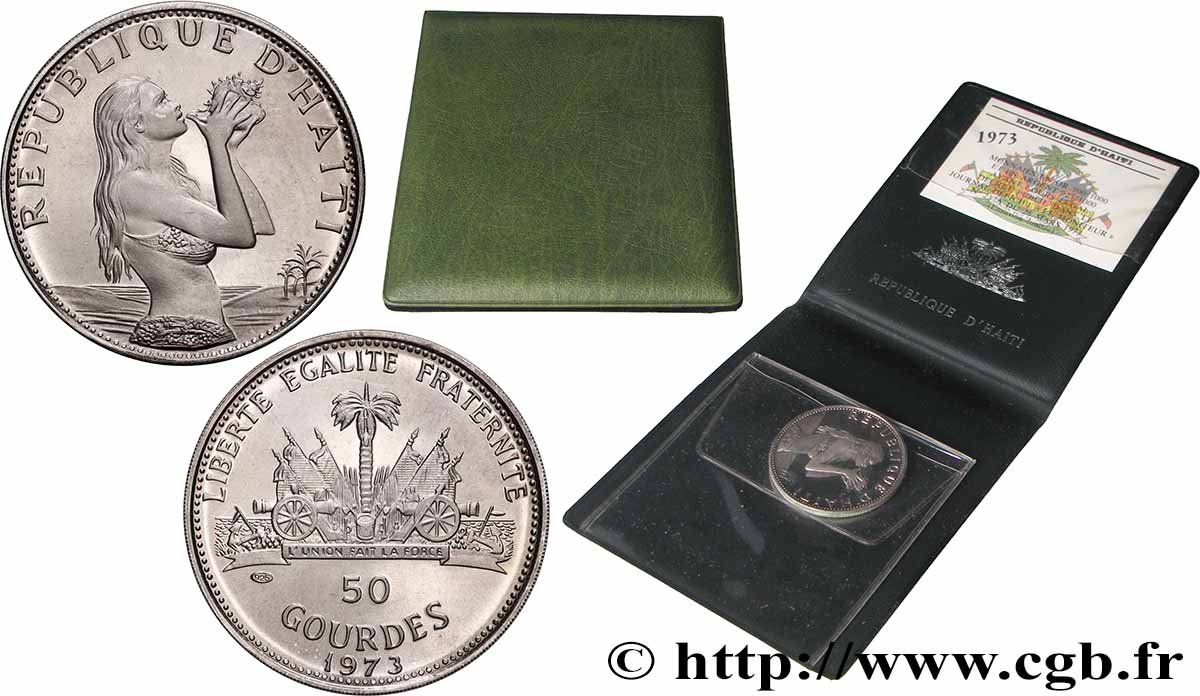 HAÏTI 50 Gourdes Proof Sirène 1973  SPL 