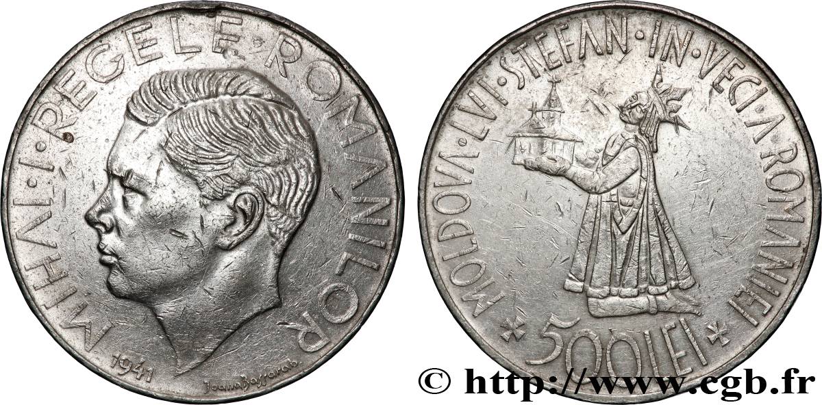 RUMANIA 500 Lei  1941  MBC+ 