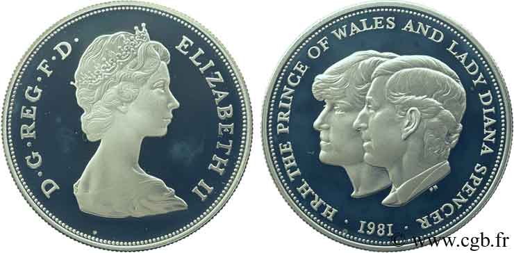 UNITED KINGDOM 1 Crown BE mariage du Prince de Galles et de Lady Diana Spencer 1981  MS 