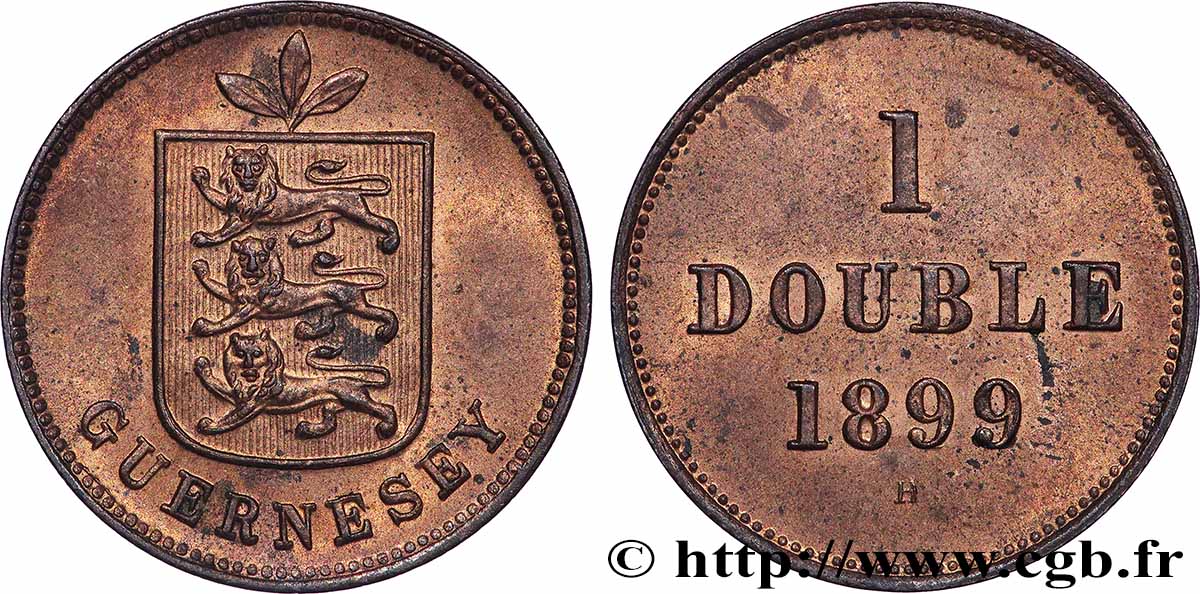 GUERNSEY 1 Double 1899  SPL 
