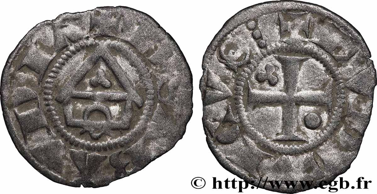 SUISSE - ÉVÊCHÉ DE LAUSANNE Denier  n.d. Lausanne TB+ 