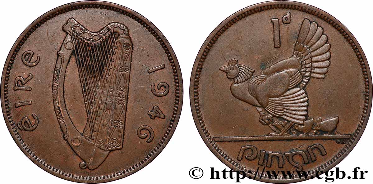 IRELAND REPUBLIC 1 Pingin Eire 1946 Londres AU 
