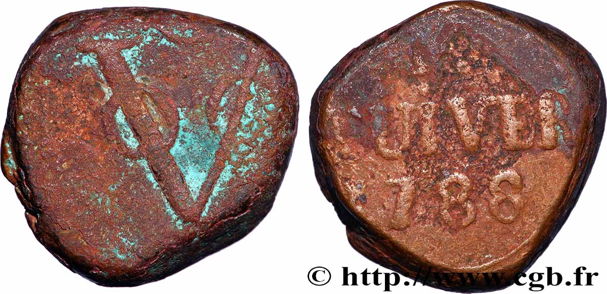 CEYLON 1 Stuiver 1788 Colombo fSS 