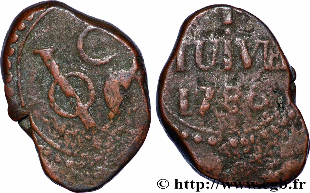CEYLON 1 Stuiver 1786 Colombo fSS 