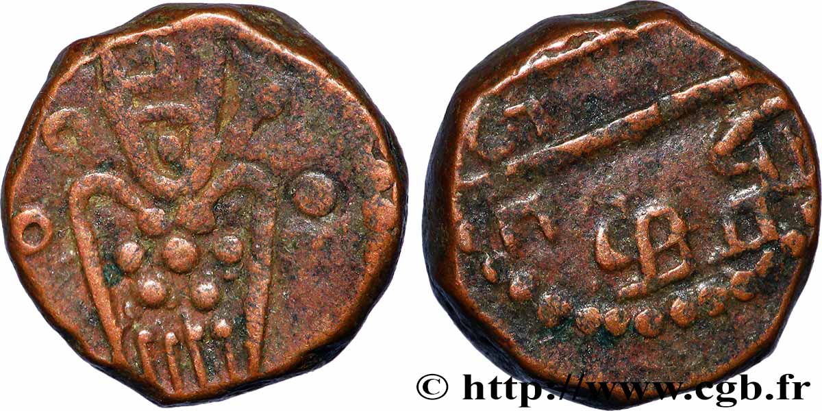 NETHERLANDS INDIES 1 Duit  (1695) Negapatnam XF 