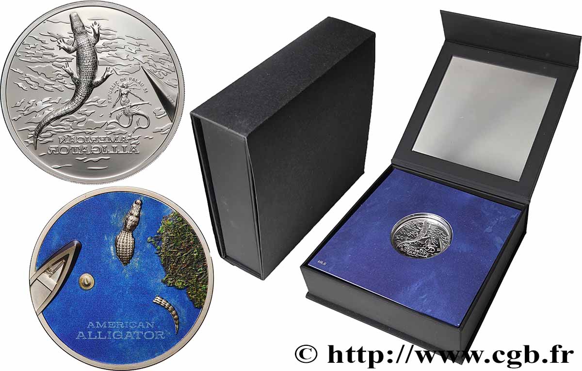 ARGENT D&nbsp;INVESTISSEMENT 5 Dollars American Alligator 2022  FDC 