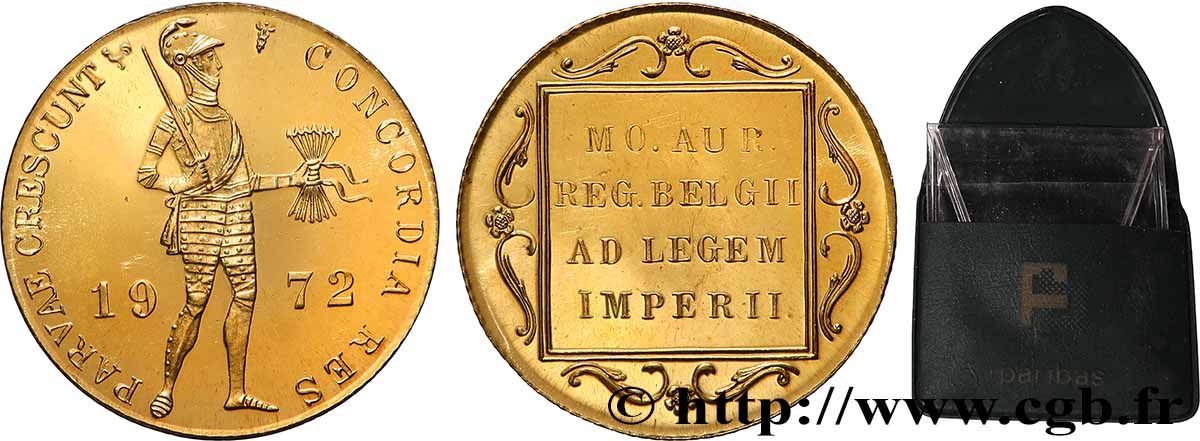 NETHERLANDS 1 Ducat au chevalier Proof 1972 Utrecht MS 