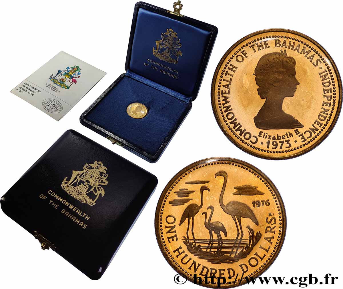 BAHAMAS 100 Dollars 1976  fST 