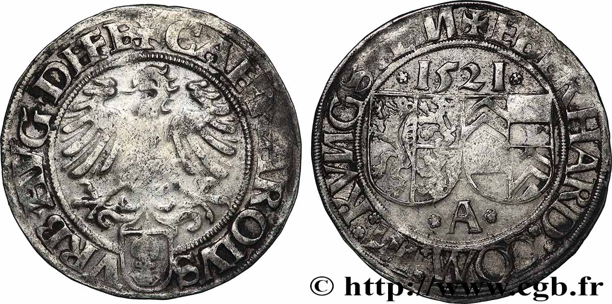 DEUTSCHLAND - AUGSBURG 1 batzen - Eberhard IV 1521  fSS 