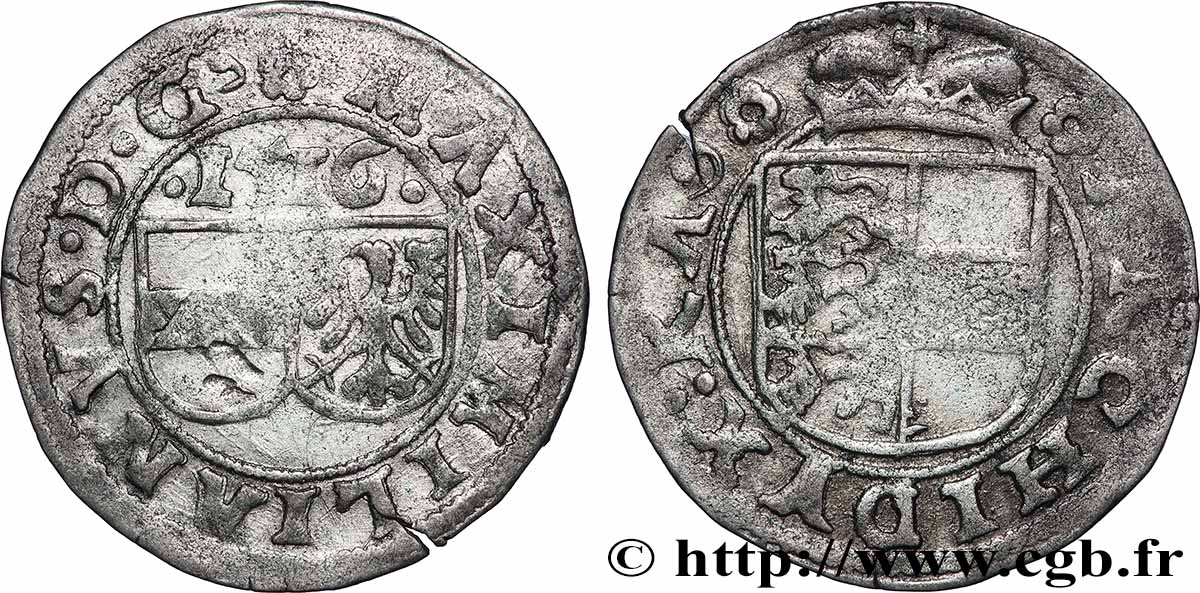 AUTRICHE - TYROL - MAXIMILIEN Ier 1/2 Batzen 1516  SS 