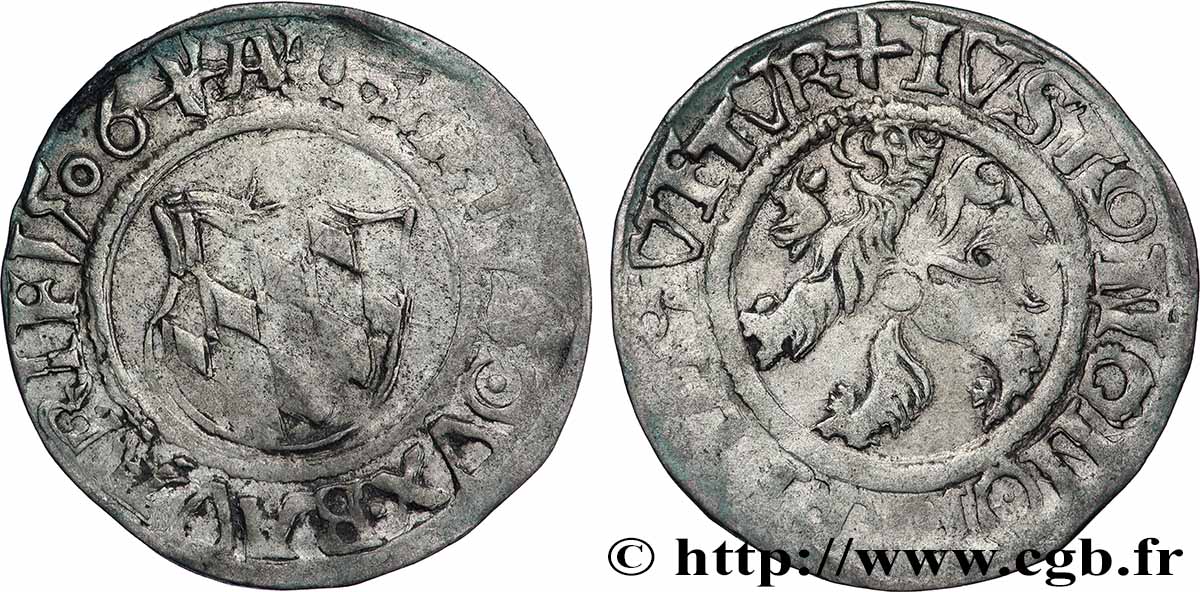 DEUTSCHLAND - BAYERN 1/2 Batzen Albrecht IV 1506 Straubing SS 