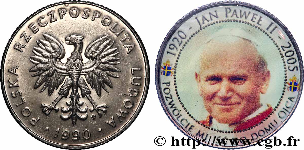 POLAND 1 Zloty  1990 Varsovie MS 