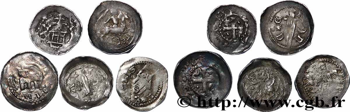 DEUTSCHLAND - TRIER Lot de 5 x Denier ou Pfennig n.d. Trèves S 