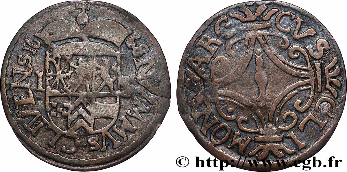 GERMANY - KLEVE 1 Stuber Duché de Clèves 1668  VF 
