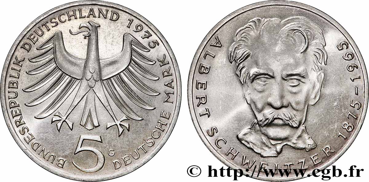 ALLEMAGNE 5 Mark Albert Schweitzer 1975 Karlsruhe SPL 