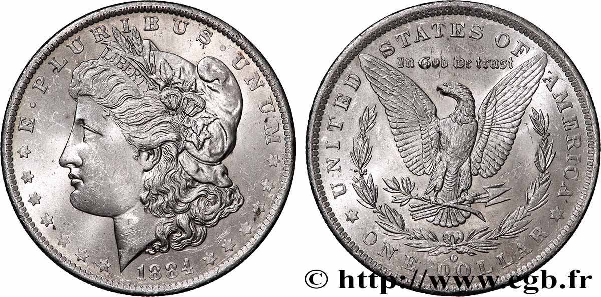 VEREINIGTE STAATEN VON AMERIKA 1 Dollar Morgan 1884 Nouvelle-Orléans VZ+ 