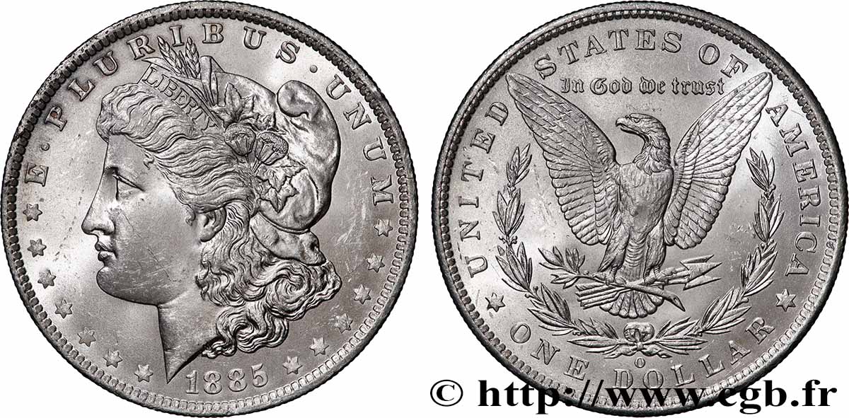 VEREINIGTE STAATEN VON AMERIKA 1 Dollar Morgan 1885 Nouvelle-Orléans VZ+ 