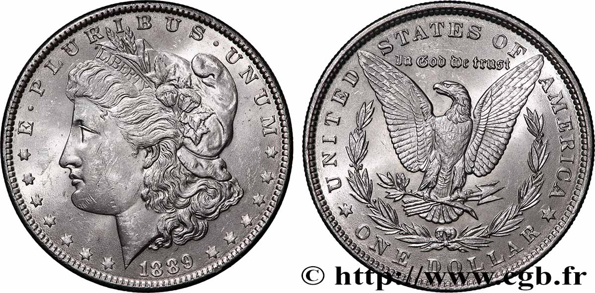 VEREINIGTE STAATEN VON AMERIKA 1 Dollar Morgan 1889 Philadelphie VZ 