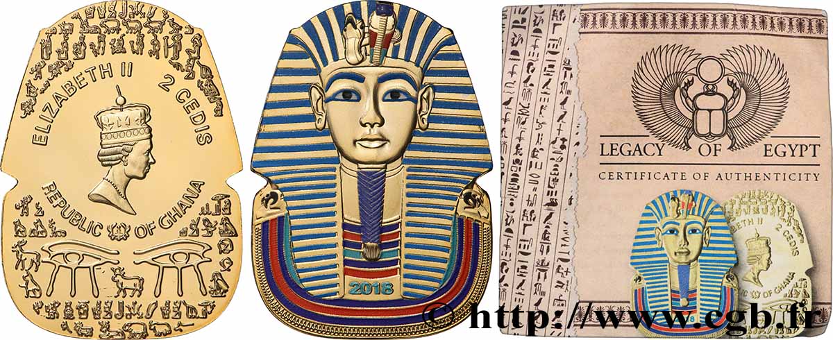 GHANA 2 Cedis Toutânkhamon 2018  ST 