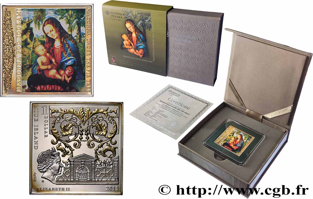 NIUE 1 Dollar Madonne 2013  FDC 