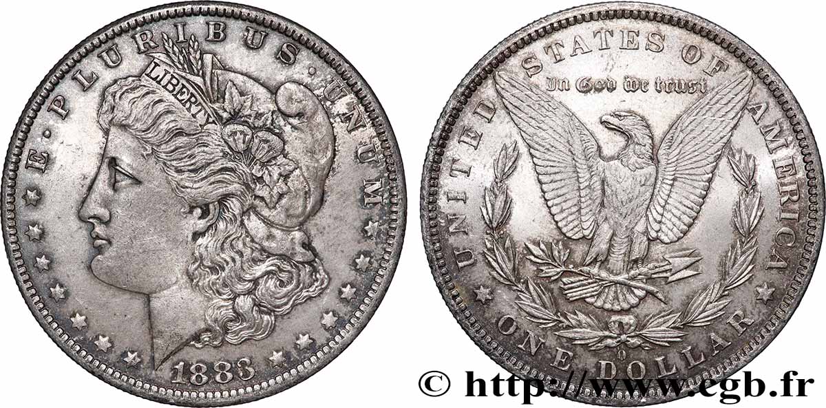 ÉTATS-UNIS D&nbsp;AMÉRIQUE 1 Dollar Morgan 1883 Nouvelle-Orléans SUP 