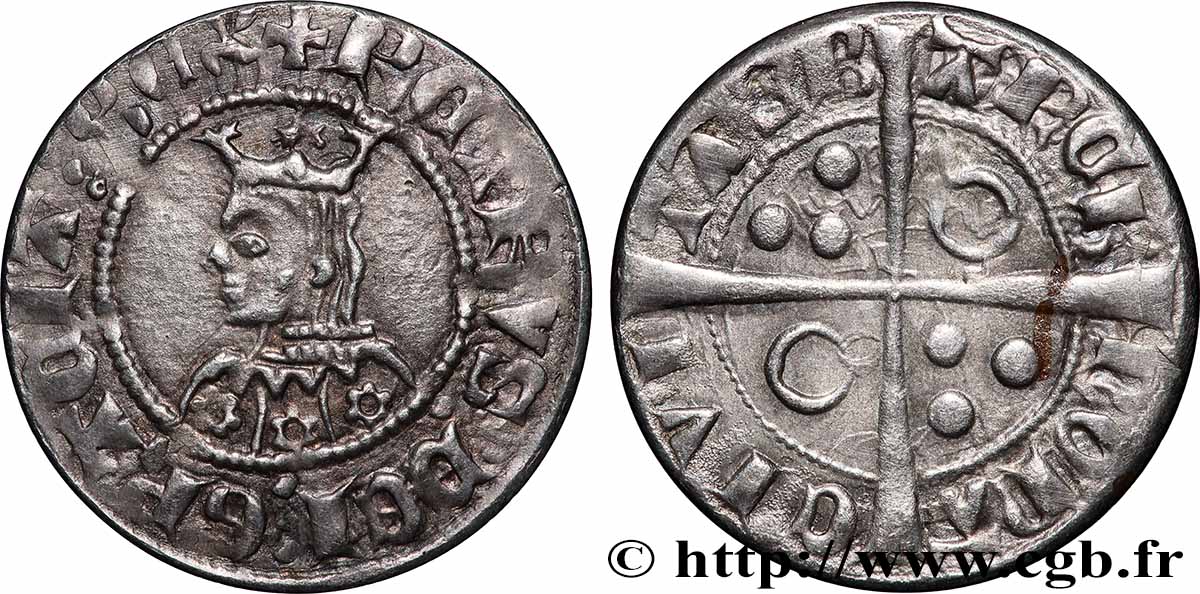 ESPAGNE - COMTÉ DE BARCELONE - PIERRE II (III D&nbsp;ARAGON) Gros n.d. Barcelone TTB+ 