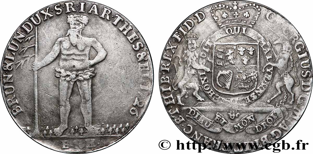 ALLEMAGNE - BRUNSWICK-LUNEBOURG-CALENBERG Thaler 1726  TTB 