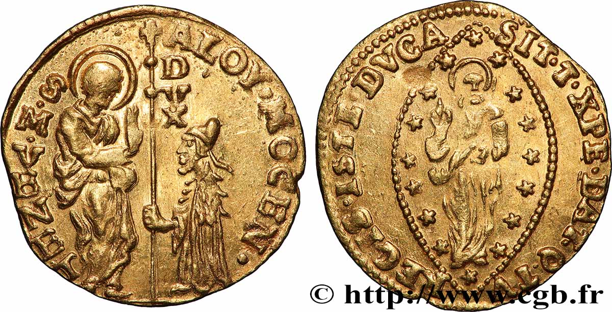 ITALIEN - VENEDIG - ALVISE MOCENIGO  IV. (118. Doge) Zecchino (Sequin) n.d. Venise fVZ 