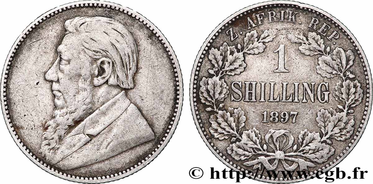 SUDÁFRICA 1 Shilling Kruger 1897  MBC 