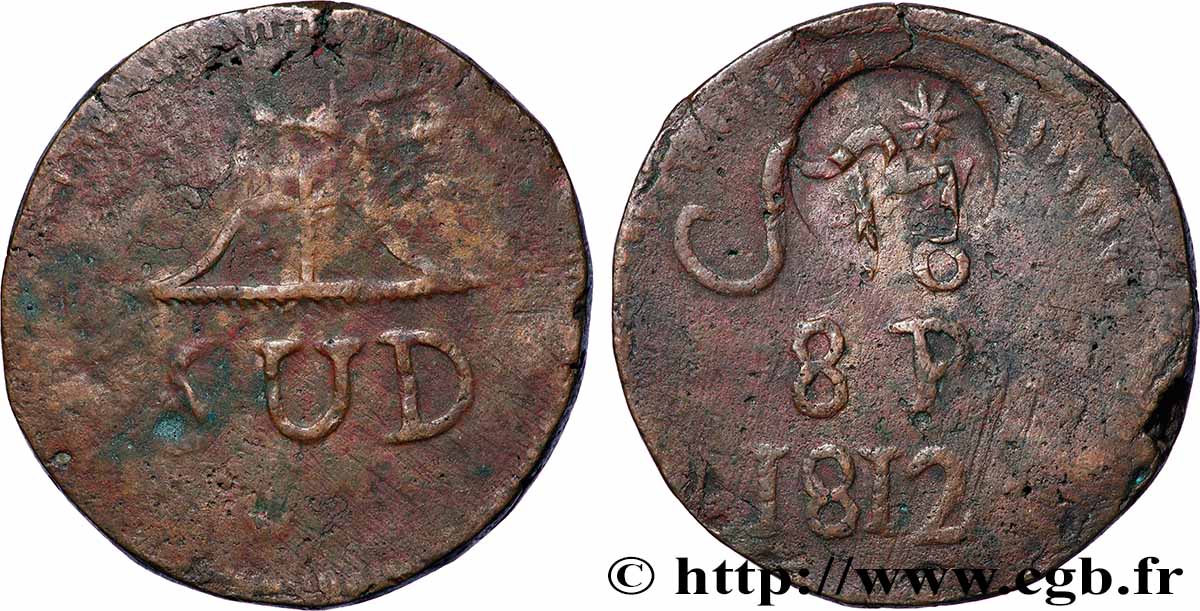 MEXICO 8 Reales Province de Oaxaca, monnayage insurgé 1812  VF 