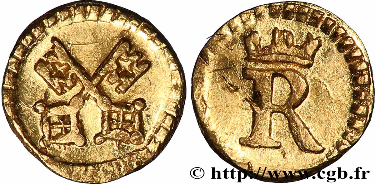 GERMANY - REGENSBURG 1/32 Ducat (1750)  AU 