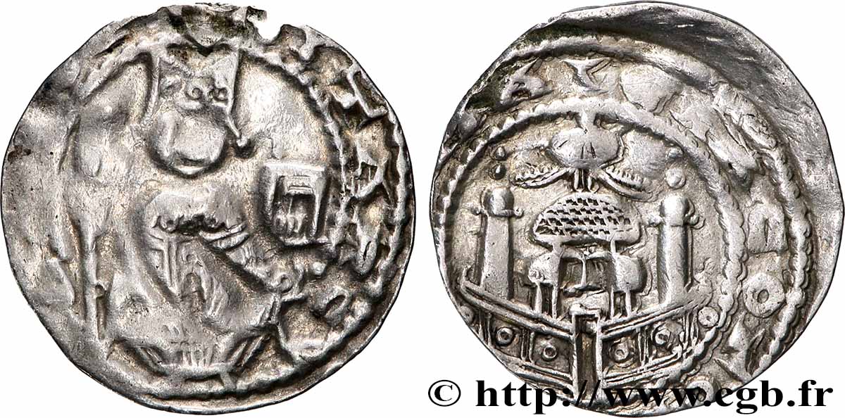 GERMANY - ARCHBISHOPRIC OF COLOGNE - PHILIPP VON HEINSBERG Denier  n.d. Cologne VF 