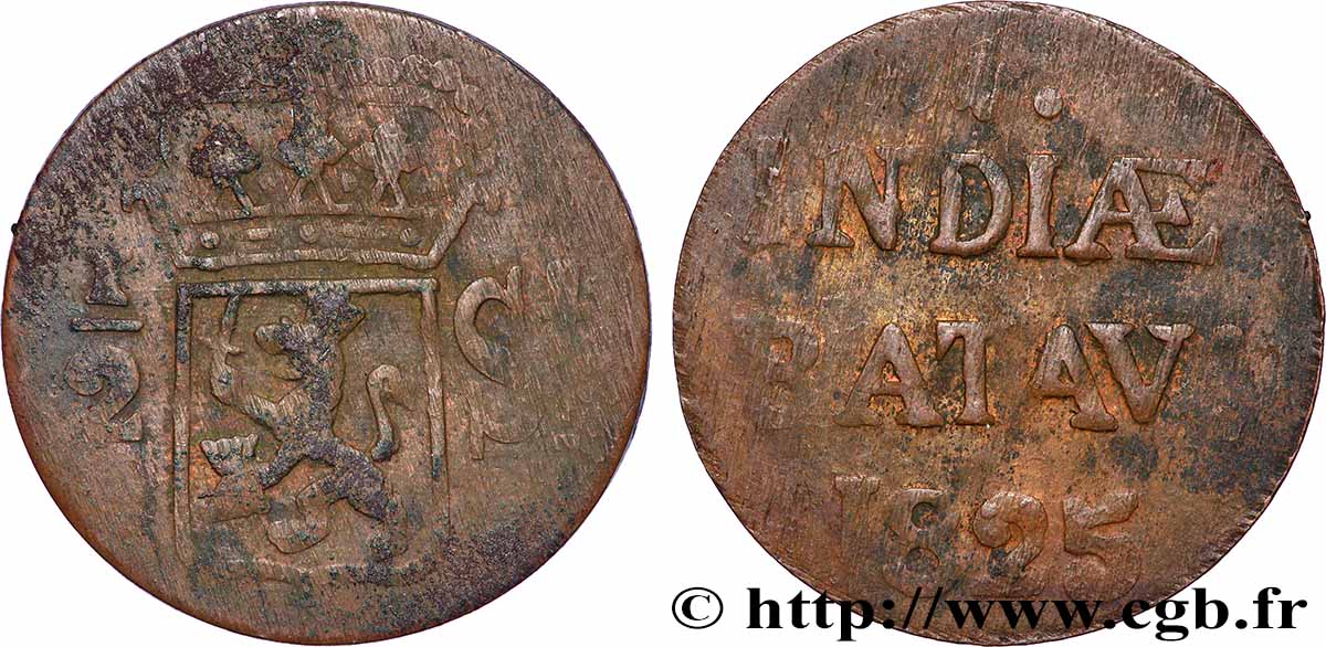 NETHERLANDS INDIES 1/2 Stuiver pour Sumatra 1825  VF 