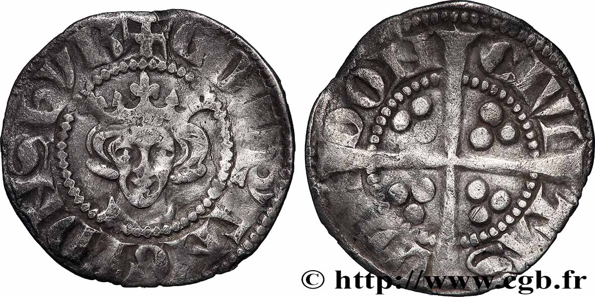 KINGDOM OF ENGLAND - EDWARD III Penny n.d. Londres fSS 